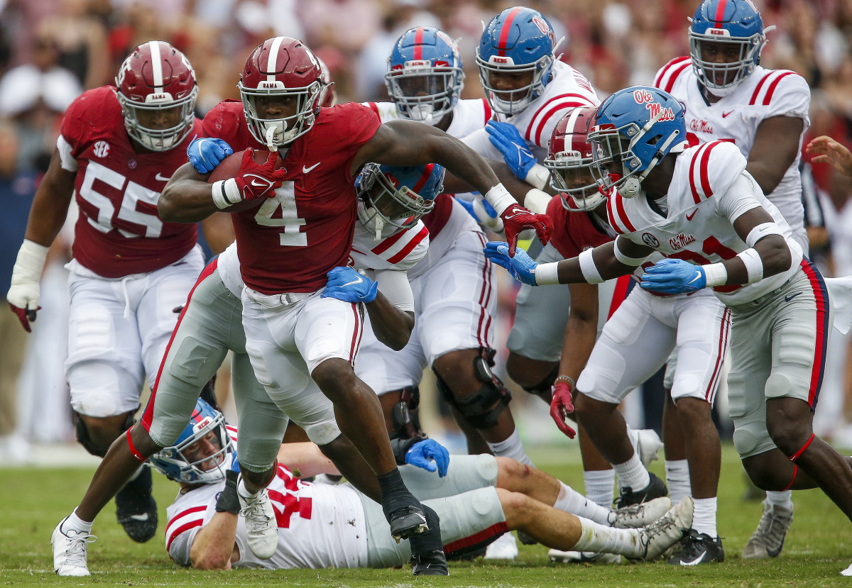 Brian Robinson, Jr. turned in a career performance against Ole Miss.